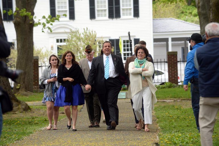 Christie told reporters in New Hampshire that his family has told him it would be 