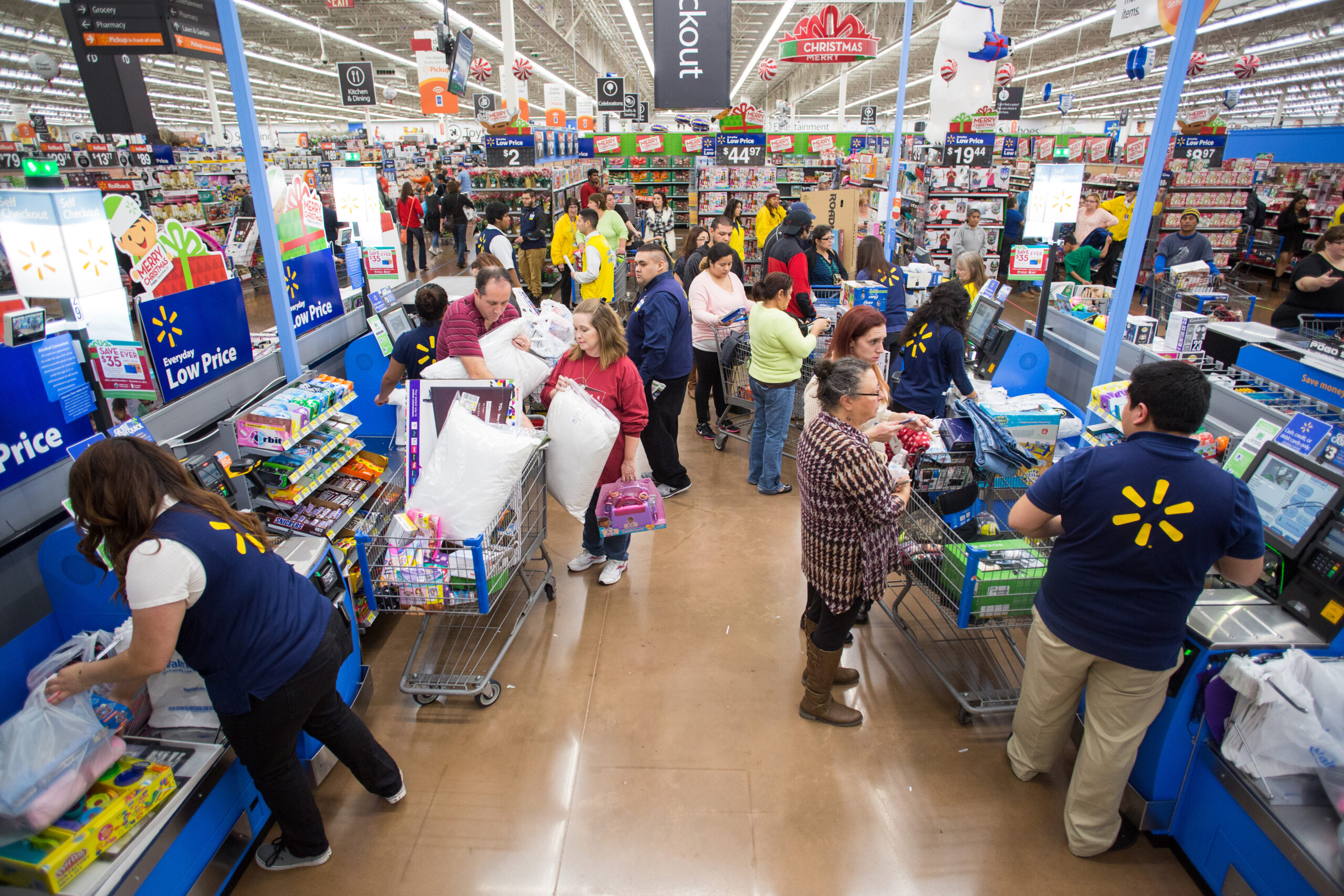 Workers scarce at Walmart protests
