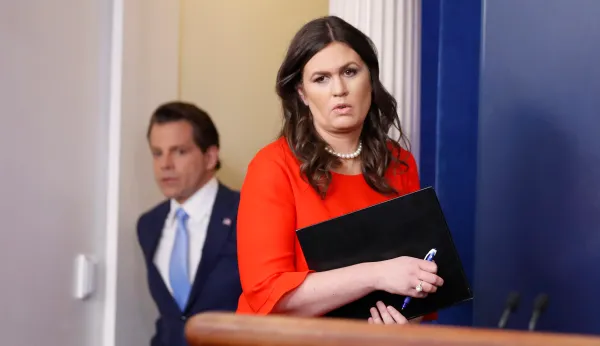 Sarah Sanders replaces Sean Spicer as White House press secretary