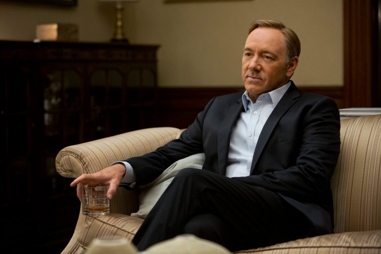 This image released by Netflix shows Kevin Spacey in a scene from the Netflix original series, 