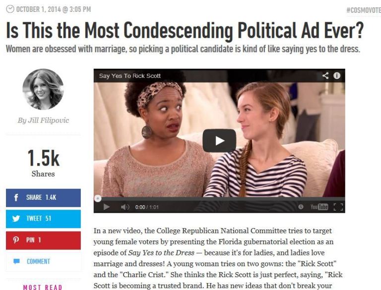 Screenshot from Cosmopolitan.com