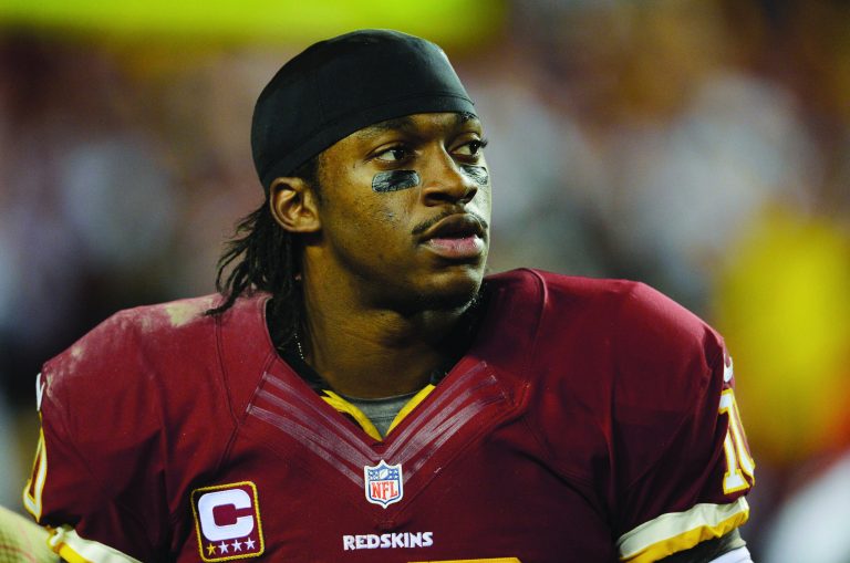 Patrick McDermott/Getty Images
Robert Griffin III's exchange with Trent Williams about his injury was recorded by the NFL Network.
