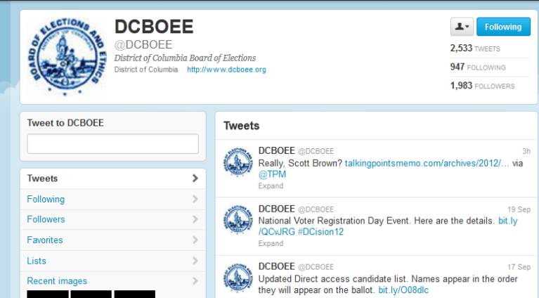DC Elections Board tweets story attacking Scott Brown