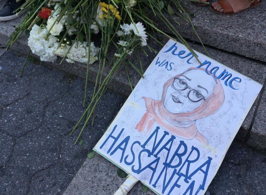 Washington memorial for Nabra Hassanen set on fire