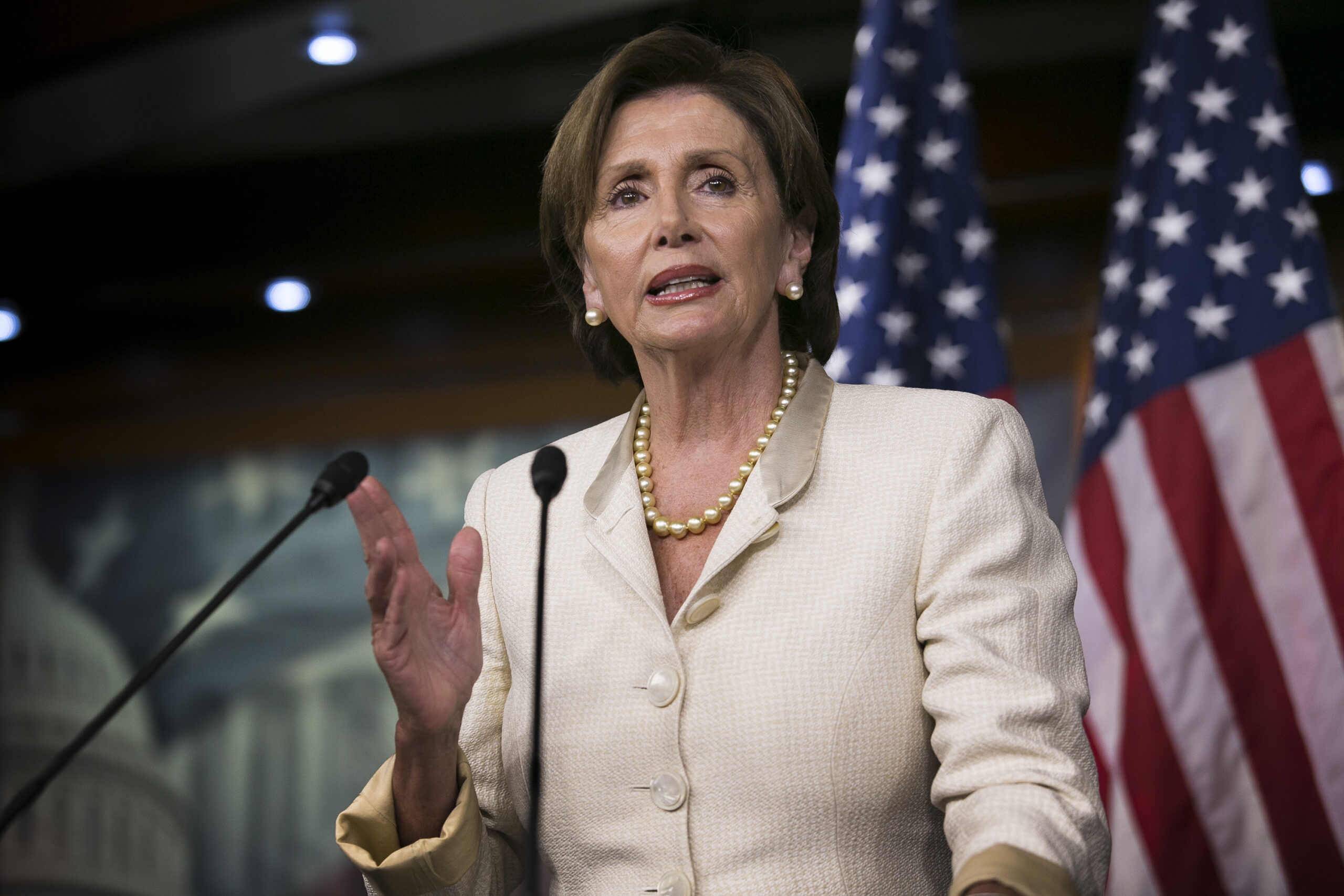 What Nancy Pelosi was doing while giving a big speech against the GOP lawsuit