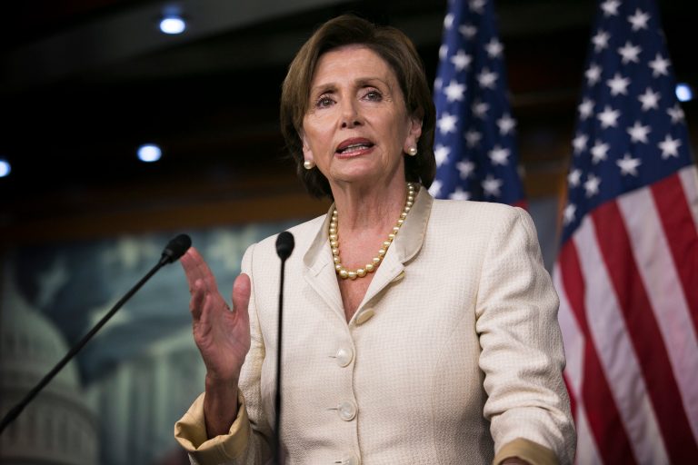 Just as House Minority Leader Nancy Pelosi stepped onto the House floor to blast the lawsuit as 