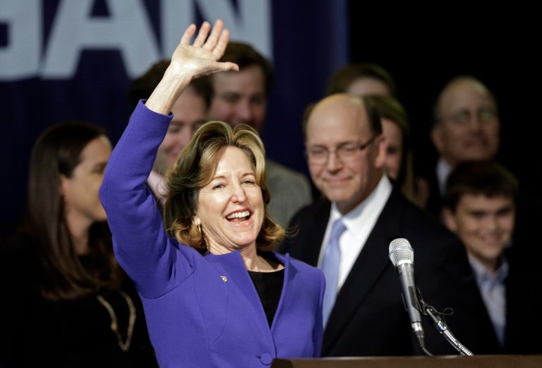 Sen. Kay Hagan, D-N.C., will join K Street lobbying and law firm Akin Gump. (AP Photo/Gerry Broome)