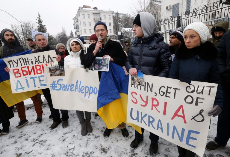 The Obama administration this week all but admitted that it's out of ideas on how to influence the outcome of Syria's civil war. (AP Photo/Sergei Chuzavkov)