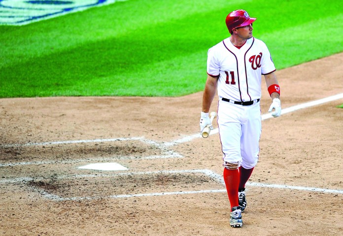 Nick Wass/AP
Washington Nationals third baseman Ryan Zimmerman went 2-for-4 with a strikeout Wednesday against the St. Louis Cardinals.