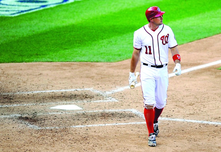 Nick Wass/AP
Washington Nationals third baseman Ryan Zimmerman went 2-for-4 with a strikeout Wednesday against the St. Louis Cardinals.