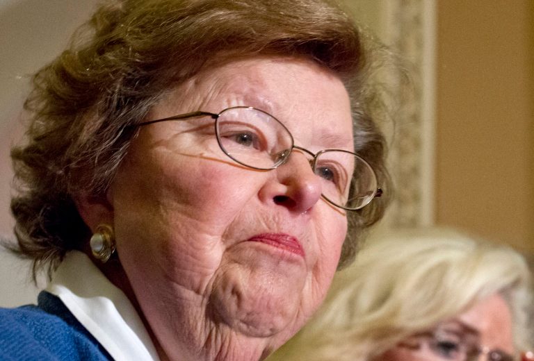 Senate Appropriations Committee Chair Sen. Barbara Mikulski, D-Md. speaks during a news conference on Capitol Hill in Washington. Mikulski, the longest-serving woman in the history of Congress, is making an announcement about her plans for the future. The 78-year-old senator in her fifth term is set to make the announcement at a news conference in Fells Point in Baltimore on Monday morning. (AP Photo/J. Scott Applewhite, File)