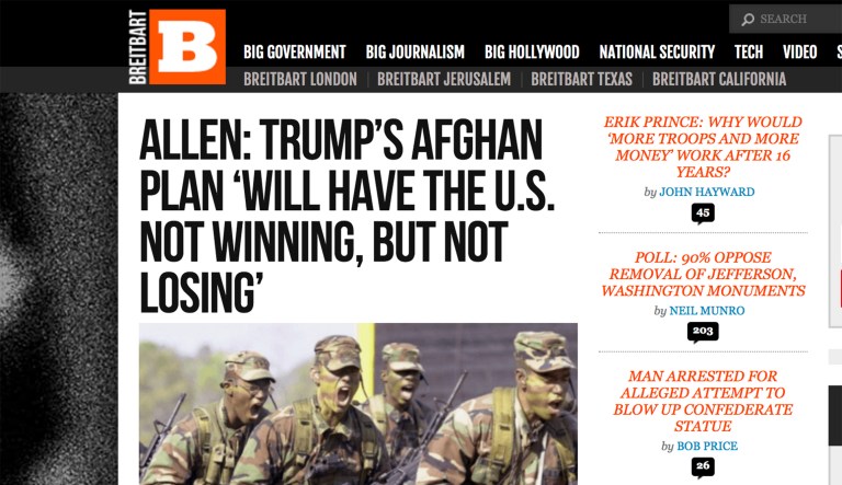 An activist group campaigning against the pro-Trump Breitbart News said it has pressured nearly 2,600 companies into withdrawing their advertisements from the website.