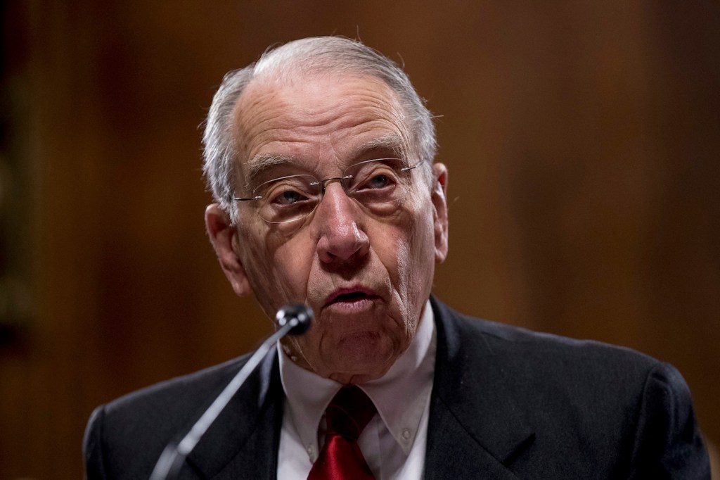 Grassley rips FBI’s reported plans to hire author of Trump dossier