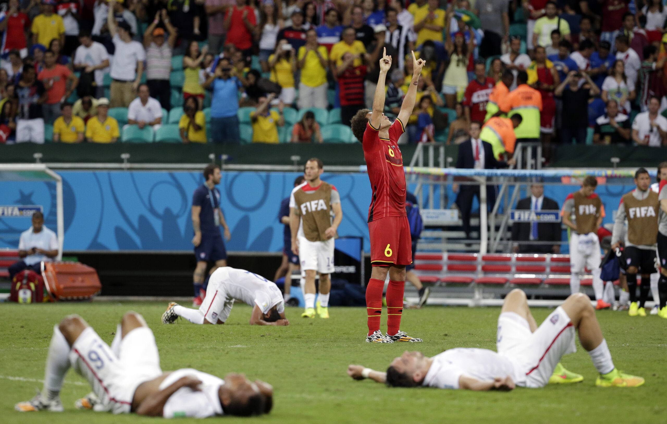 Belgium holds on to beat US 2-1 in extra time