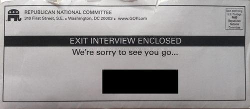 RNC mailer to Republicans: ‘We’re sorry to see you go’