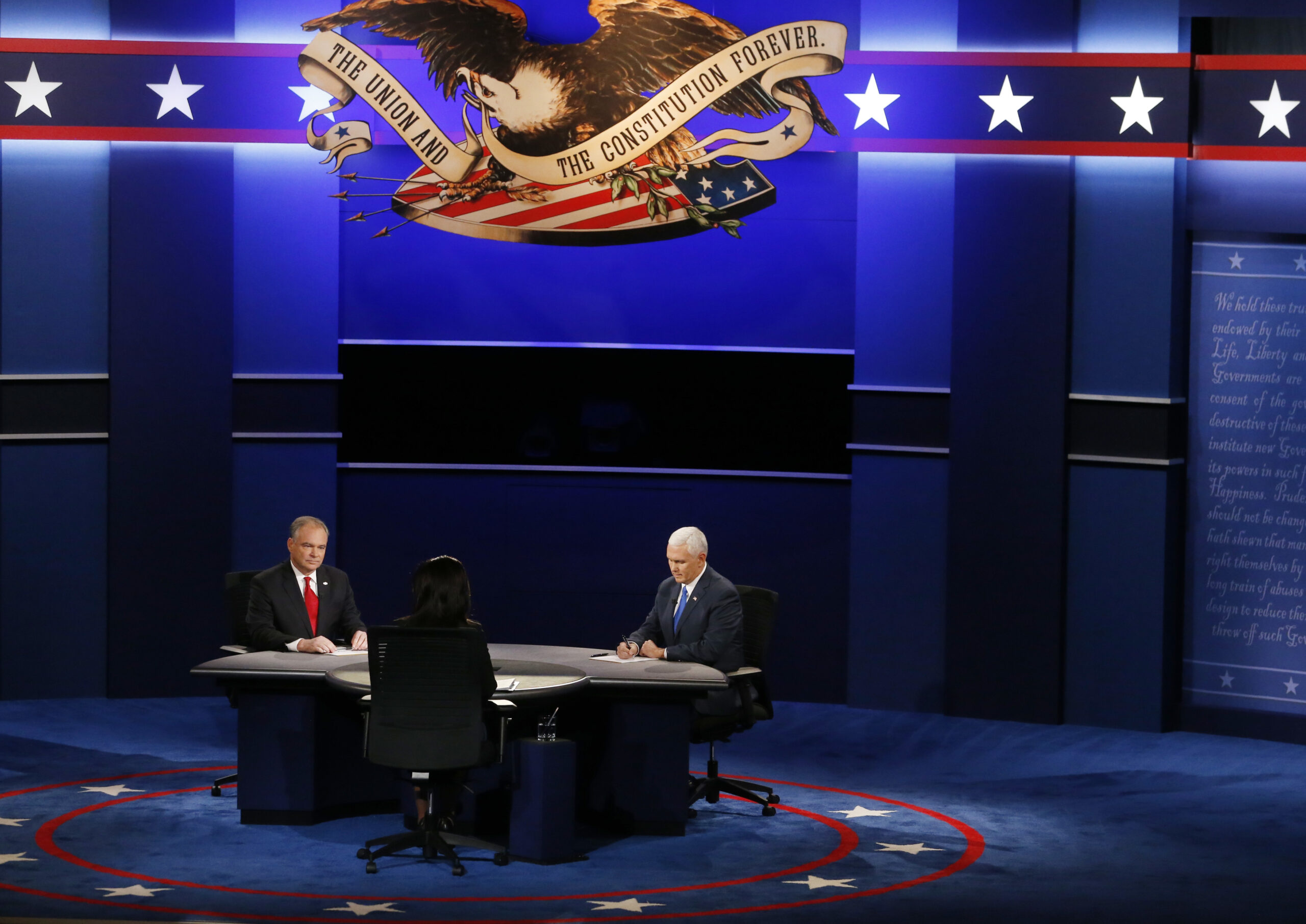 Word cloud for the vice presidential debate’s hot topics