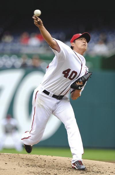 Greg Fiume/Getty Images
Chien-Ming Wang allowed four runs on seven hits in six innings for the Nationals on Wednesday.