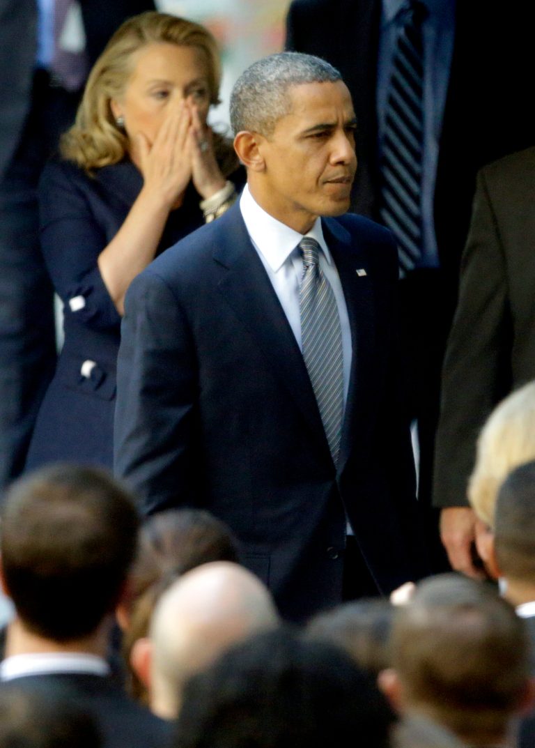 President Barack Obama, after speaking at the White House on Wednesday concerning the recent deaths of Americans in Libya. (AP Photo/Alex Brandon)