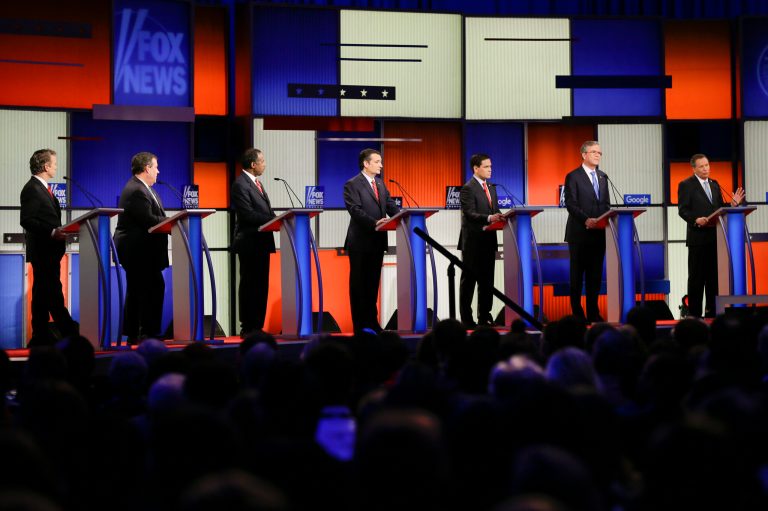 Rubio had nearly one-fifth of the total speaking time. Cruz was a close second, within 15 seconds of Rubio. (AP Photo/Charlie Neibergall)