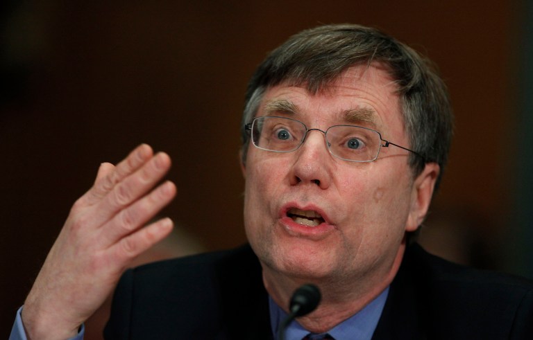 FBI summaries of interviews with witnesses, known as 302s, contain the allegation that Patrick Kennedy, the undersecretary of State for management, pressured FBI agents to obscure that fact that Clinton had classified information on her server by offering different reasons for withholding the email from public view. (AP Photo/Manuel Balce Ceneta)