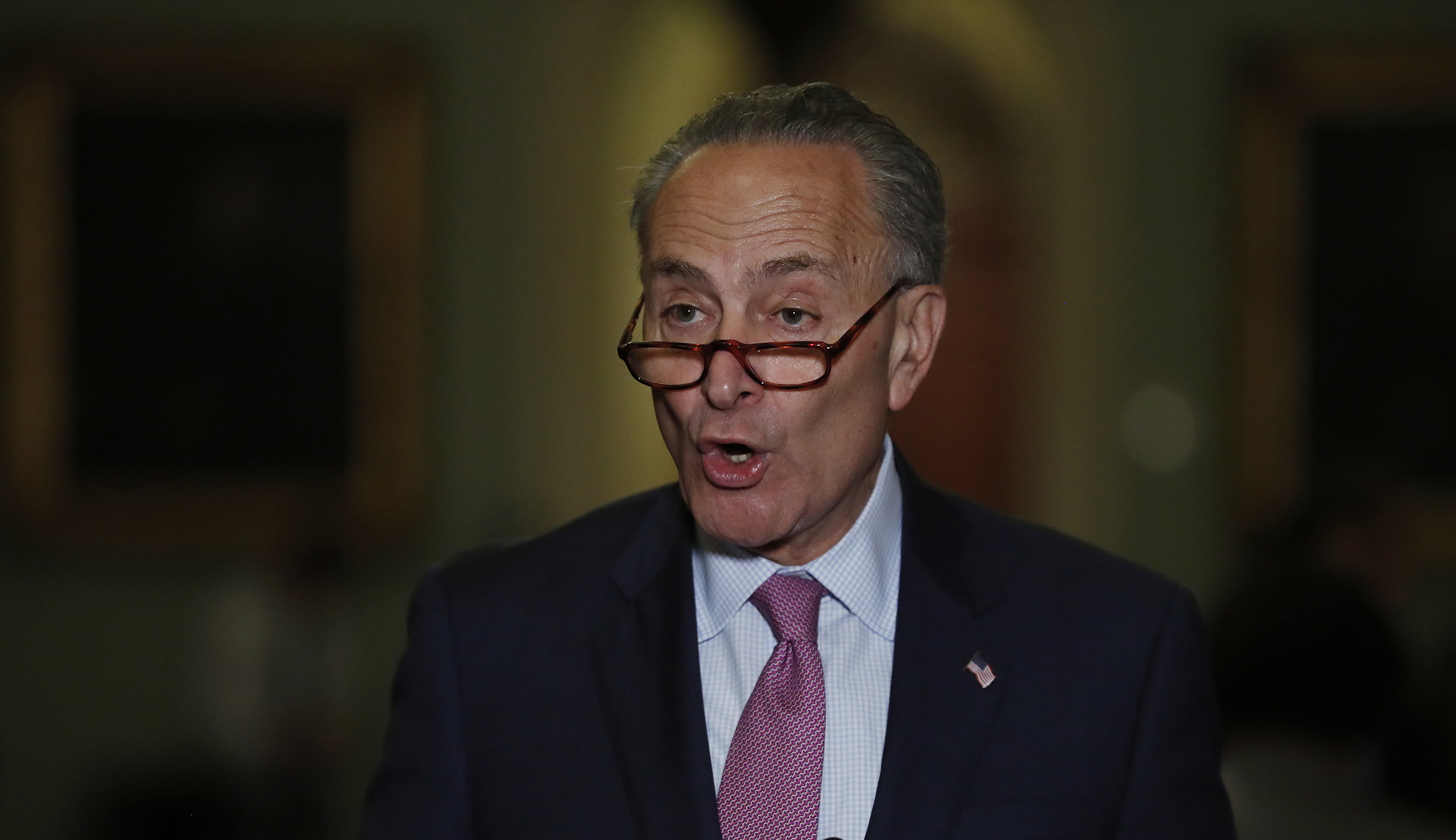 Chuck Schumer: ‘Dereliction of duty’ for Trump to give ‘equal credence’ to Russian election denials