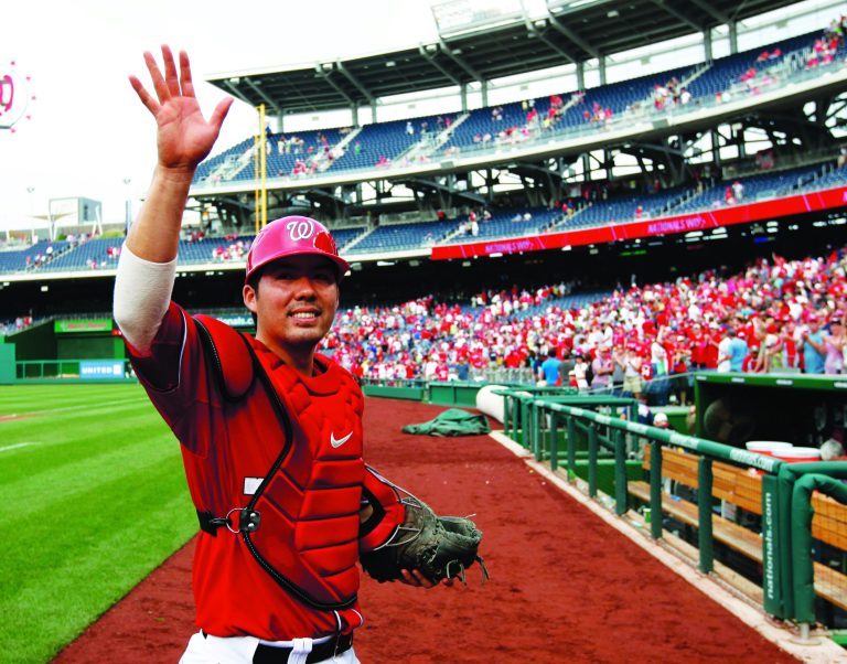 Alex Brandon/AP
Catcher Kurt Suzuki hit .267 with five home runs and 25 RBIs in 146 at-bats after the Nationals acquired him in early August.