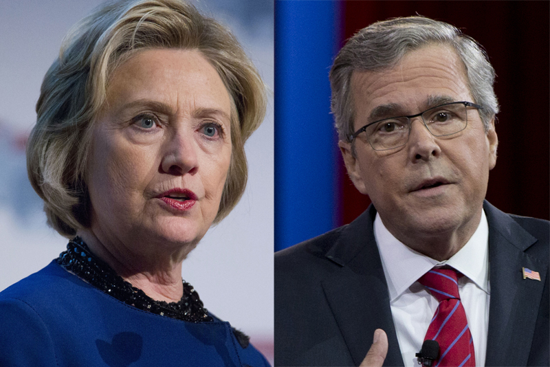 Foreign policy downplayed in Jeb and Hillary announcement speeches