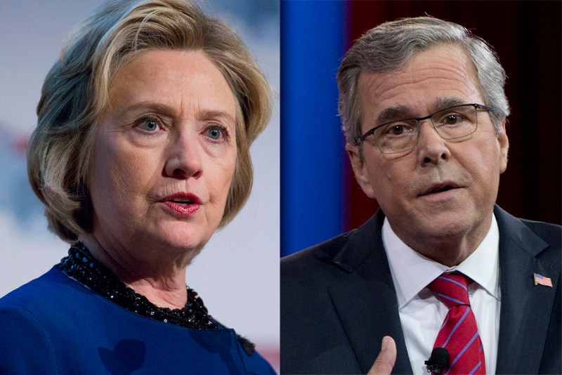 Foreign policy downplayed in Jeb and Hillary announcement speeches