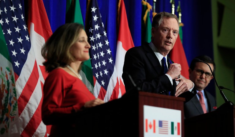 Whether it's about NAFTA, China, or other key markets, the U.S. needs to stay at the negotiating table to remain competitive in the technology sector. (AP Photo/Manuel Balce Ceneta)