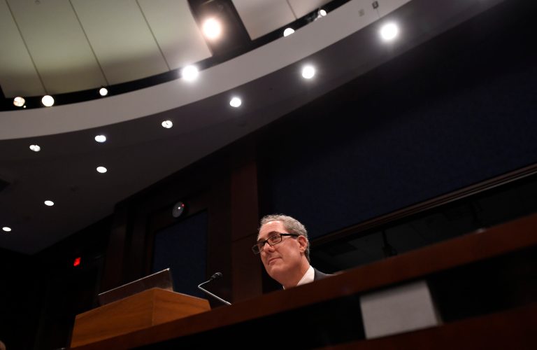 U.S. Trade Representative Michael Froman testifies on Capitol Hill in Washington, Tuesday, Jan. 27, 2015, before the House Ways and Means Committee hearing on the U.S. trade policy. (AP Photo/Susan Walsh)