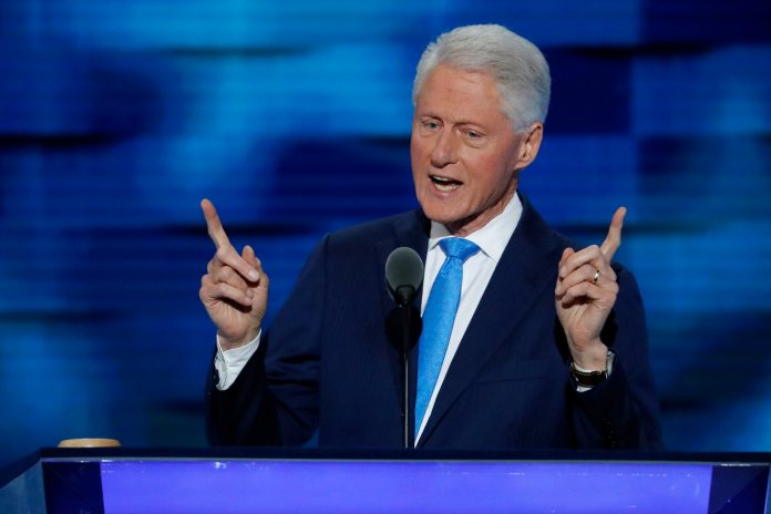 Former President Bill Clinton speaks during the second day of the Democratic National Convention in Philadelphia , Tuesday, July 26, 2016. (AP Photo/J. Scott Applewhite)
