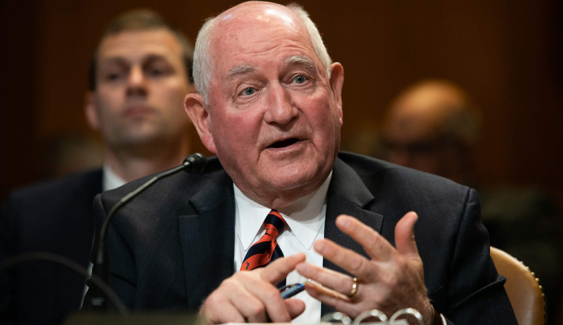 Agriculture Secretary Perdue vows aid to farmers as China tariffs increase