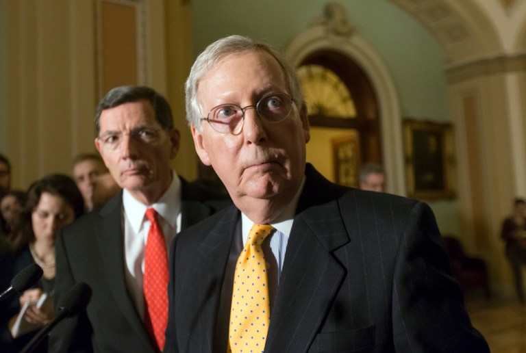 Senate Majority Leader Mitch McConnell shelved his super PAC in West Virginia. (AP Photo/J. Scott Applewhite, File)
