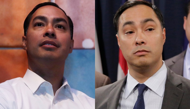 JuliÃ¡n (left) and Joaquin Castro