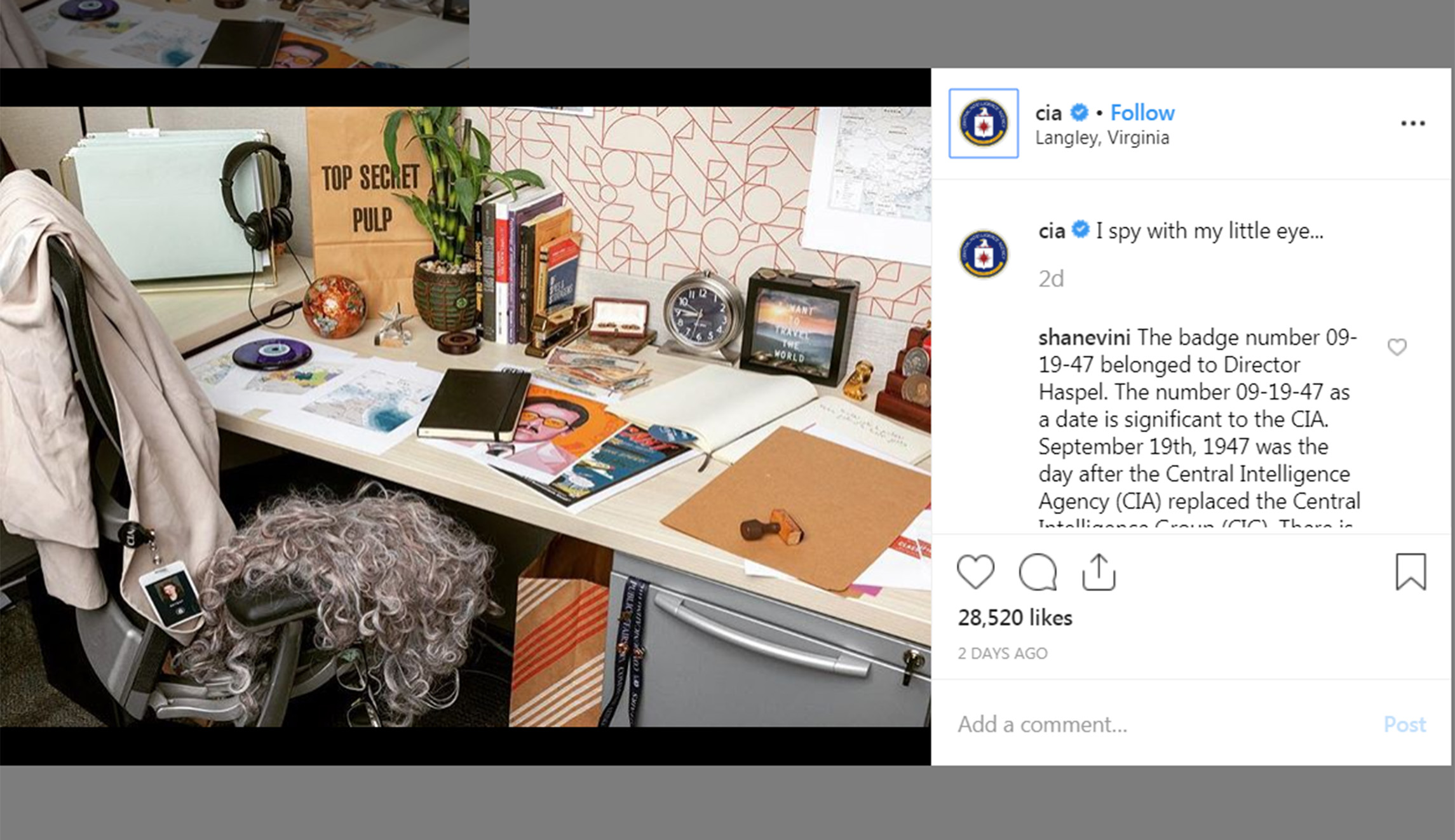 CIA makes social media splash with ‘I spy’ challenge on Instagram