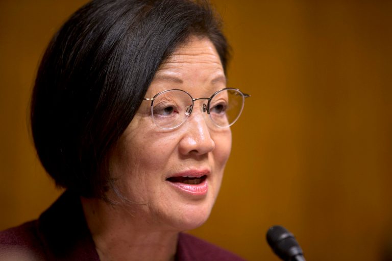 FILE - In this March 18, 2013, file photo, Sen. Mazie Hirono, D-Hawaii, holds a hearing in the Senate Judiciary Committee about immigrant women and immigration reform on Capitol Hill in Washington. For all the soothing words she heard from fellow Democrats on the Senate Judiciary Committee, Hirono never had a chance to win a relatively modest change to far-reaching immigration legislation. Instead, the hidden hand of the bipartisan Gang of Eight reached out and rejected her attempt to create an immigration preference for close relatives of citizens with an extreme hardship _ the same force that had already derailed dozens other proposals deemed to violate the delicate trade-offs made by the bill's bipartisan authors. (AP Photo/Jacquelyn Martin, File)