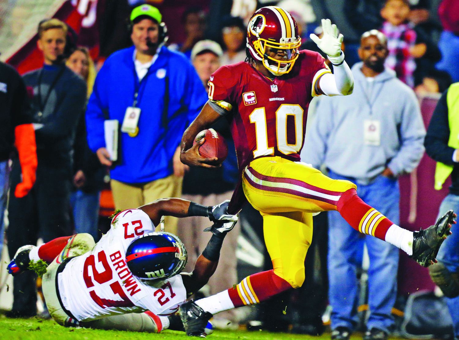 Redskins step up to challenge in 17-16 win over Giants