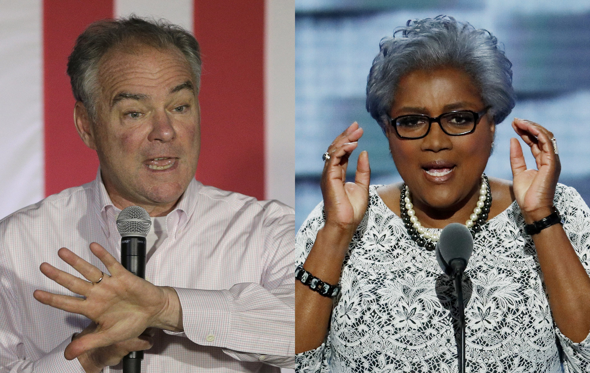 WikiLeaks has an October surprise for Tim Kaine, Donna Brazile