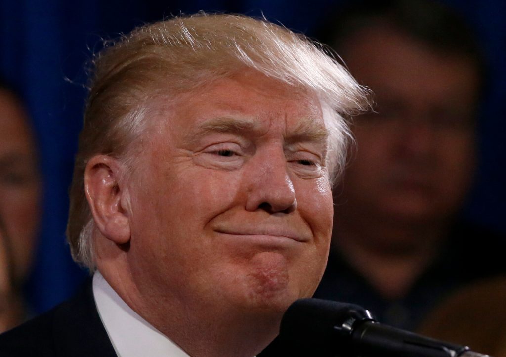 Trump celebrates reaching 1,237 delegates with unusual meal