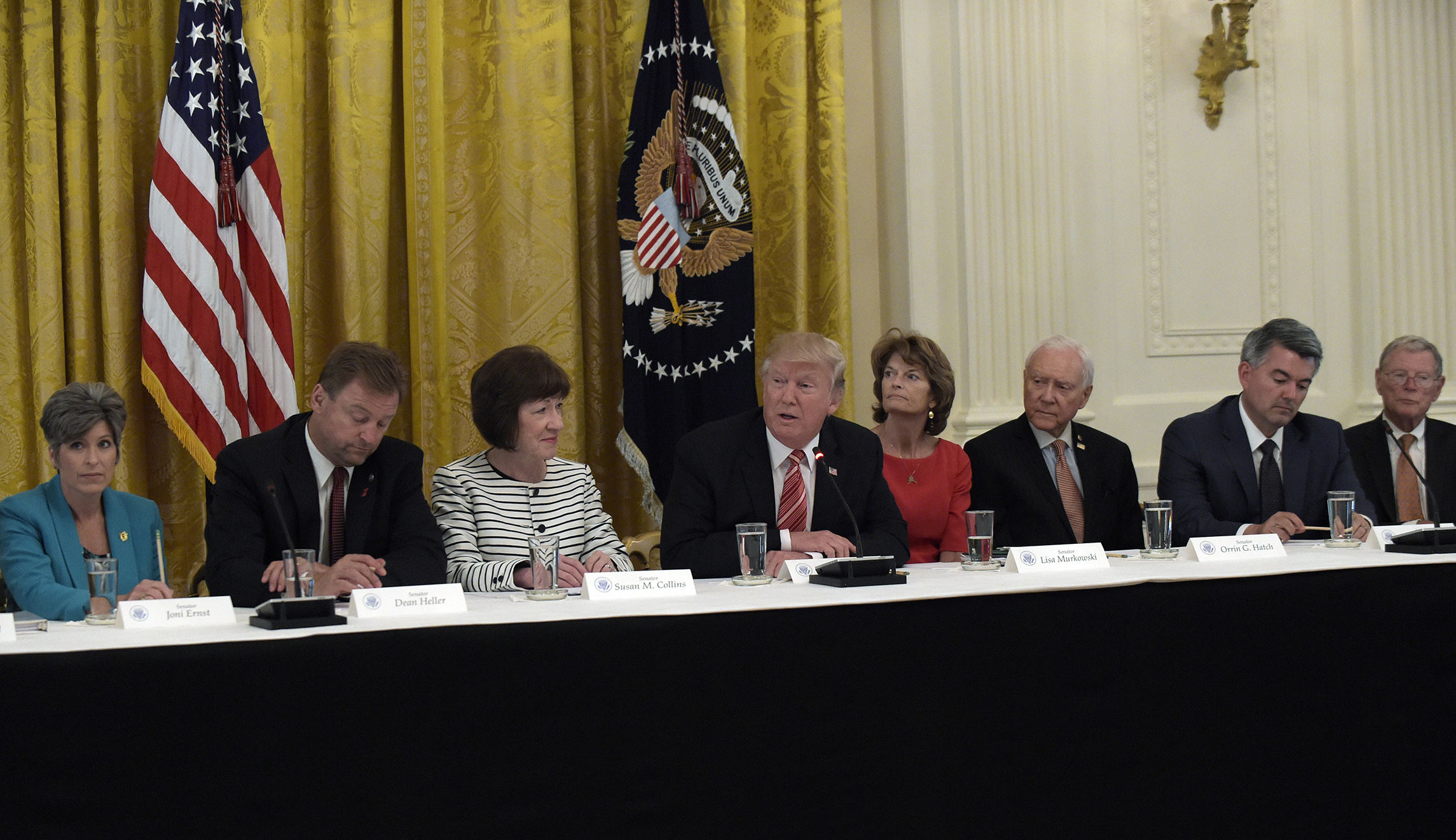 Trump tells Republican senators: ‘We’re getting very close’ to passing healthcare bill