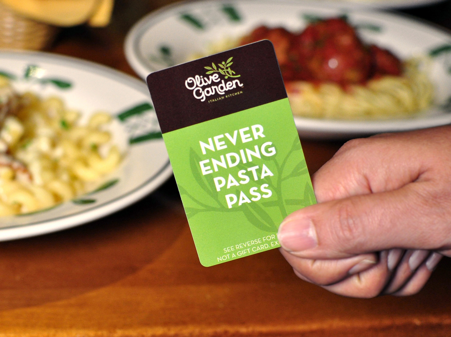 Olive Garden seen through an unlimited pasta pass