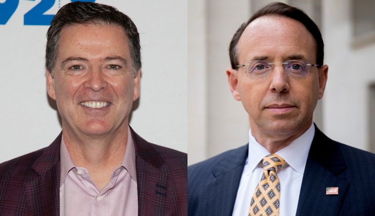 James Comey and Rod Rosenstein
