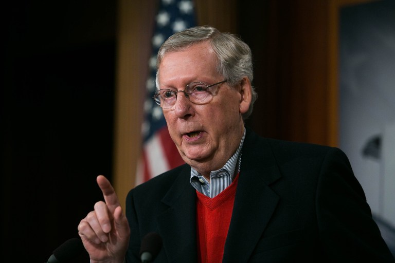 McConnell said both the Obamacare repeal and tax reform would take place on two separate budget resolutions. (Graeme Jennings/Examiner)