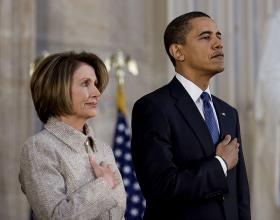 Obama Holds Pep Rally for Health Care on Hill