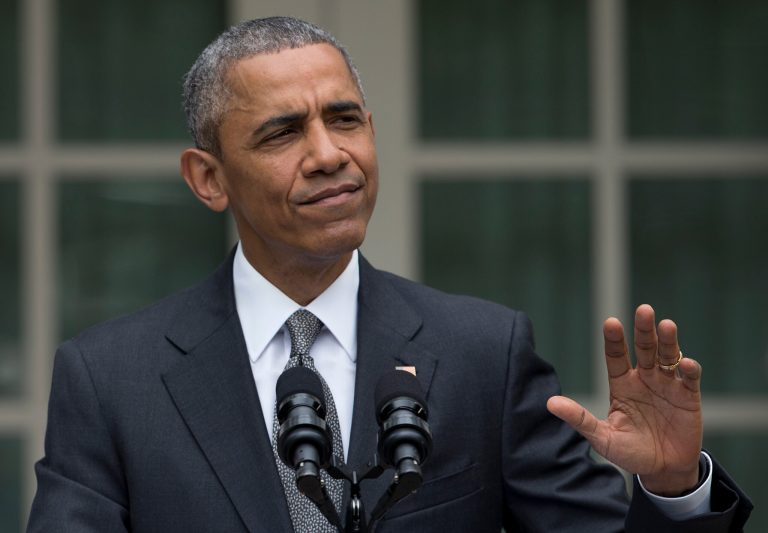 President Barack Obama pauses as he speaks in the Rose Garden of the White House, Thursday, June 25, 2015, in Washington, D.C. (AP Photo/Carolyn Kaster)