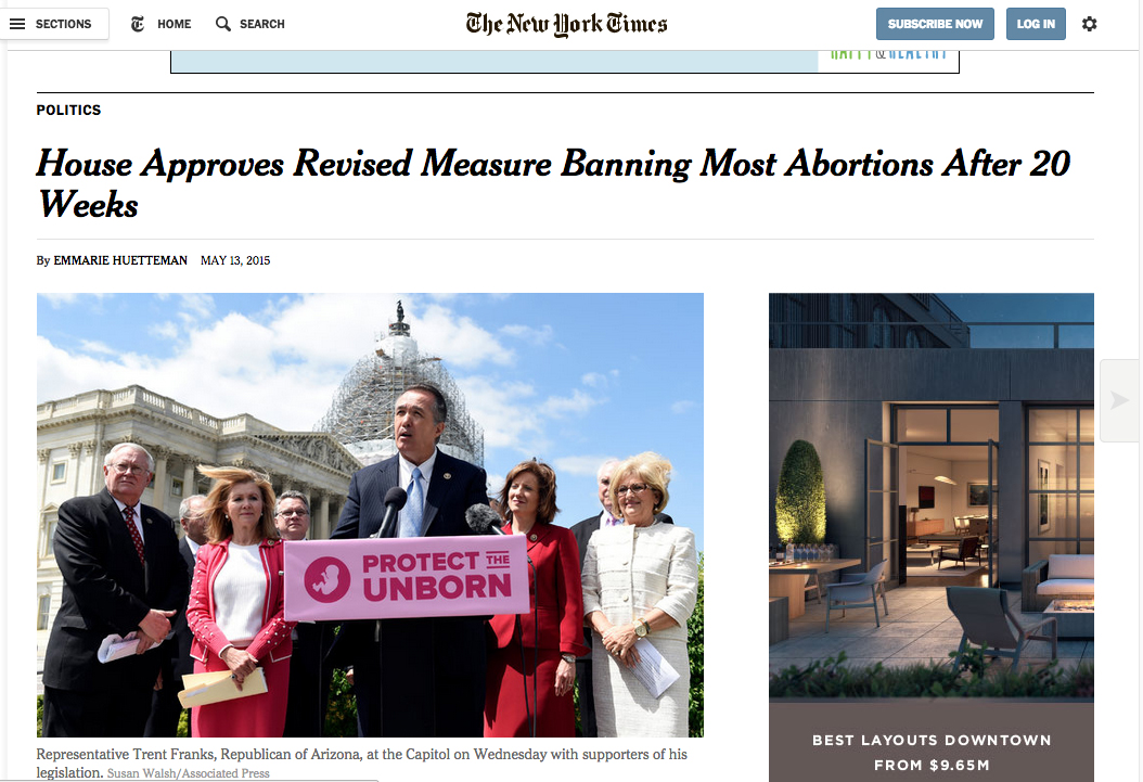 New York Times waits 22 days before correcting abortion story