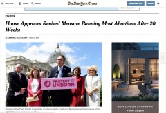 New York Times waits 22 days before correcting abortion story