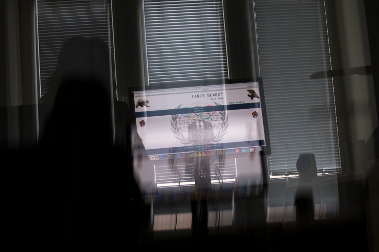 The declassified report said Guccifer 2.0 is a part of Russian cyber ops. (AP Photo/Alexander Zemlianichenko)