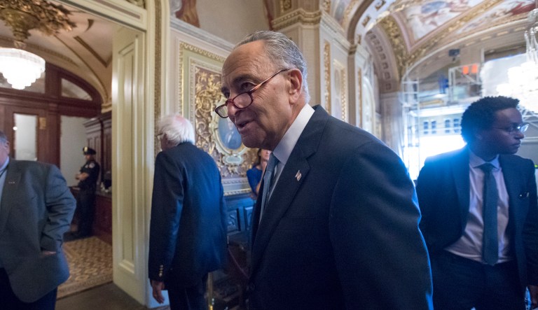 —œWe need to be able to quickly assess whether this report is true and what exactly was said,—? Schumer said. (AP Photo/J. Scott Applewhite)