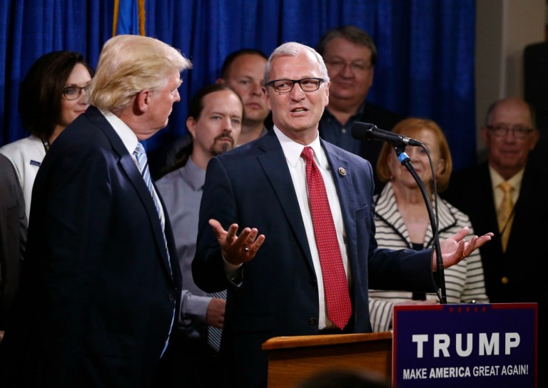 Donald Trump doesn't understand what he means when he says he supports local bans on fracking, said Rep. Kevin Cramer, a close confidante to Trump on energy matters. (AP Photo/Charles Rex Arbogast)